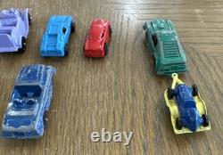 Lot Of 11 Tootsie Toy Cars/Trucks + Trailer Inclds Ford Mustang Fastback 65