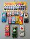 Lot Of 13 Cute Vintage Japan Tin Toys Cars + One Toy Racing Car Set