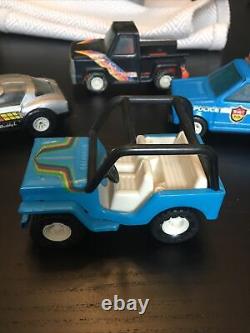 Lot Of 4 Vintage Buddy L Toys, Trucks Corvette, Police Car, Jeep WOW COOL