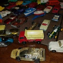Lot Of 50 Vintage Moslty Lesney Matchbox Diecast Cars And Trucks 1960's and case