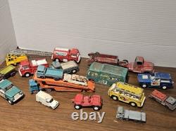 Lot Of Vintage Metal Tin Vehicles Tootsies, Matchbox Cars Trucks