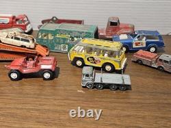 Lot Of Vintage Metal Tin Vehicles Tootsies, Matchbox Cars Trucks