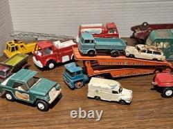 Lot Of Vintage Metal Tin Vehicles Tootsies, Matchbox Cars Trucks