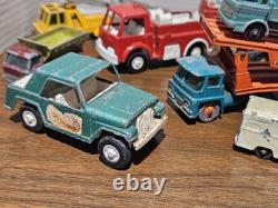 Lot Of Vintage Metal Tin Vehicles Tootsies, Matchbox Cars Trucks