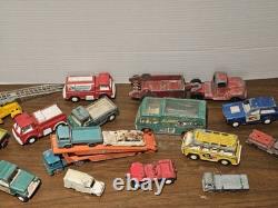 Lot Of Vintage Metal Tin Vehicles Tootsies, Matchbox Cars Trucks