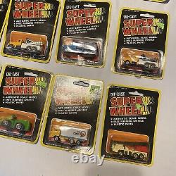 Lot of 19 Vintage 1977 Wal-mart Super Wheel Die Cast Cars Toys Unpunched
