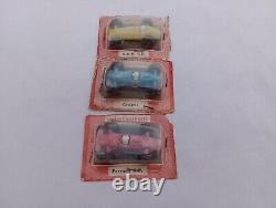 Lot of 3 miniaut h0 argentina formula 1 vintage plastic car toys 1/64 aprox