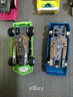 Lot of Vintage AF/X Aurora Slot Cars with original case race fun play MUST SEE