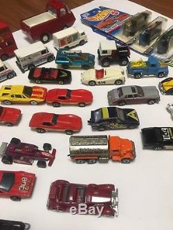 Lot of Vintage Lesney Corgi Hot Wheels Diecast Cars Trucks Toys
