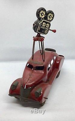 Louis Marx Mystery Car 1930 With Tin Pathe Movie Camera