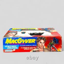 MACGYVER? GLASSLITE BRAZIL COMPLETE BOXED VINTAGE TOY SET 1980s TV SERIES