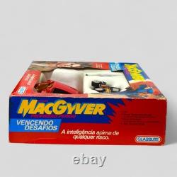 MACGYVER? GLASSLITE BRAZIL COMPLETE BOXED VINTAGE TOY SET 1980s TV SERIES