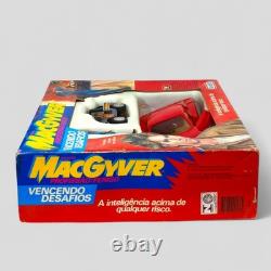MACGYVER? GLASSLITE BRAZIL COMPLETE BOXED VINTAGE TOY SET 1980s TV SERIES