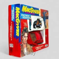 MACGYVER? GLASSLITE BRAZIL COMPLETE BOXED VINTAGE TOY SET 1980s TV SERIES