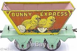 MARX 1930s BUNNY EXPRESS BUNNY TRAIN WINDUP TIN LITHO DUCK CAR #3
