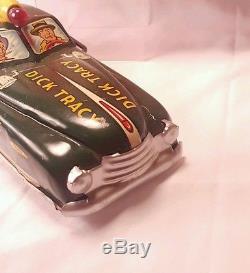 MARX 1949 DICK TRACY SIREN SQUAD TIN WINDUP CAR With BOX