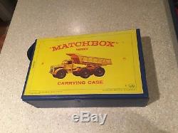 MATCHBOX LESNEY England 1965 CASE FULL OF CARS DIE CAST VINTAGE ALL INCLUDED