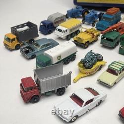 MATCHBOX Lot 28 CARS TRUCKS Motorcycle SPORTS 1960s die cast metal Toy VTG CASE