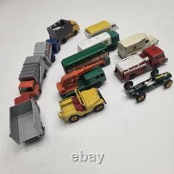 MATCHBOX Lot 28 CARS TRUCKS Motorcycle SPORTS 1960s die cast metal Toy VTG CASE