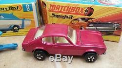 MATCHBOX SUPERFAST NUMBER G-7 CAR FERRY SET ORIGINAL BOX VINTAGE 1970's