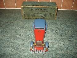 MECCANO CONSTRUCTOR CAR #1 ORIGINAL BOX 1930's WIND UP TINPLATE TIN TOY HORNBY