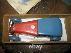 MECCANO CONSTRUCTOR CAR #1 ORIGINAL BOX 1930's WIND UP TINPLATE TIN TOY HORNBY