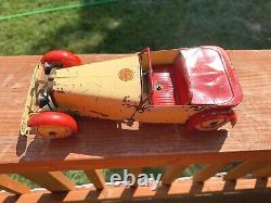 MECCANO CONSTRUCTOR CAR NO. 1 PRE WAR 1930's PRESSED STEEL TWO-SEATER SPORTS CAR