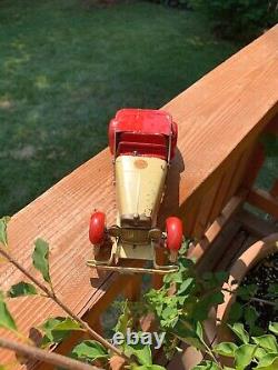 MECCANO CONSTRUCTOR CAR NO. 1 PRE WAR 1930's PRESSED STEEL TWO-SEATER SPORTS CAR