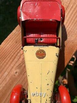 MECCANO CONSTRUCTOR CAR NO. 1 PRE WAR 1930's PRESSED STEEL TWO-SEATER SPORTS CAR