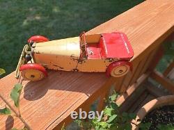 MECCANO CONSTRUCTOR CAR NO. 1 PRE WAR 1930's PRESSED STEEL TWO-SEATER SPORTS CAR