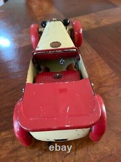 MECCANO CONSTRUCTOR CAR NO. 1 PRE WAR 1930's PRESSED STEEL TWO-SEATER SPORTS CAR