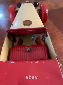 MECCANO CONSTRUCTOR CAR NO. 1 PRE WAR 1930's PRESSED STEEL TWO-SEATER SPORTS CAR