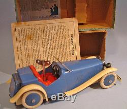 MECCANO TWO SEATER SPORTS CAR NON CONSTRUCTOR RARE BOXED 1936 Singer MG type