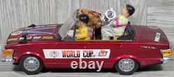 MERCEDES OLYMPIC WORLD CUP NEWS ME-611 China Tin Toy Car Battery Operated Vtg