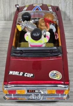 MERCEDES OLYMPIC WORLD CUP NEWS ME-611 China Tin Toy Car Battery Operated Vtg