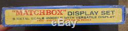 MINT IN MINT SHRINK-WRAPED BOX! MATCHBOX DISPLAY SET, 5 CARS in BOXES 1960's