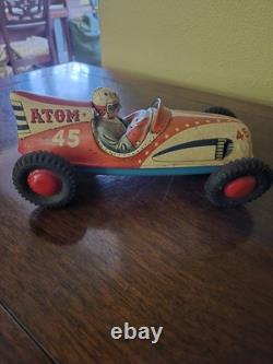 Marusan Atom Race Car Lithographed Japan