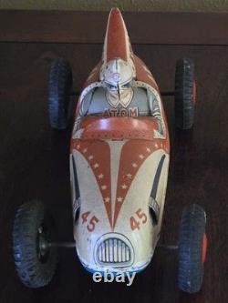 Marusan Atom Race Car Lithographed Japan
