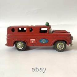 Marusan Vintage Tin Toy Bulldog Toy Series Postal Car Friction Type Showa Retro