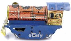 Marx 1920s Girard Joy Line Train Engine 350/351 Koal Car Wind-Up with 5 Cars Set