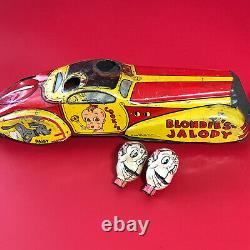 Marx Blondie's Jalopy Sunshine Car vintage tin wind up toys 1930's
