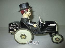 Marx Charlie McCarthy Car Tin Litho Wind Up Toy