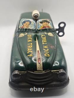Marx Dick Tracy Squad Car No. 1 tin litho wind-up TAXI CAR 1949 LM52 Vintage