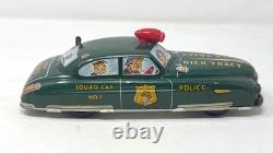 Marx Dick Tracy Squad Car Wind Up Tin Car No. 1 Plat LM 52 NO KEY