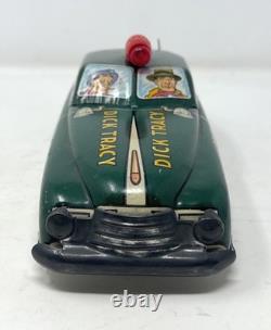 Marx Dick Tracy Squad Car Wind Up Tin Car No. 1 Plat LM 52 NO KEY