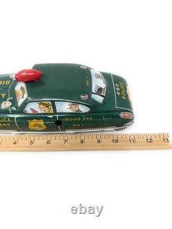 Marx Dick Tracy Squad Car Wind Up Tin Car No. 1 Plat LM 52 NO KEY