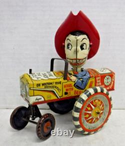 Marx Milton Berle Whoopee Crazy Car Vintage 1950's Tin Wind-Up Toy 010924AST3