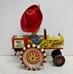 Marx Milton Berle Whoopee Crazy Car Vintage 1950's Tin Wind-Up Toy 010924AST3