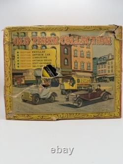 Marx Old Timer Collection Tin Toy Cars Set with Box Japan Vintage 1940s