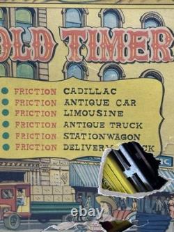 Marx Old Timer Collection Tin Toy Cars Set with Box Japan Vintage 1940s